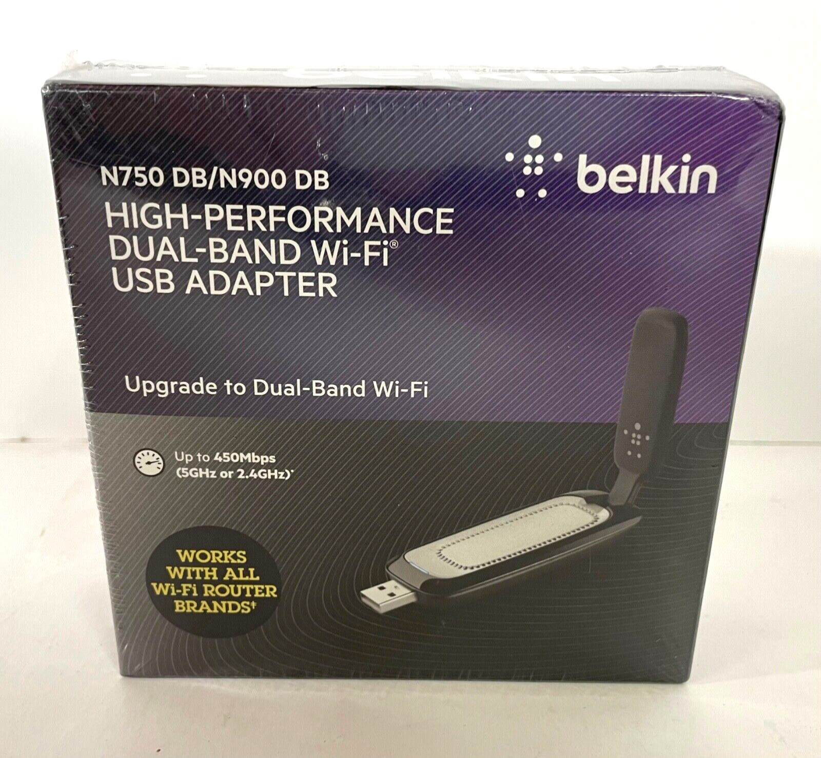 NIP Belkin N750 DB/N900 DB High-Performance Dual-Band WiFi USB Adapter Sealed