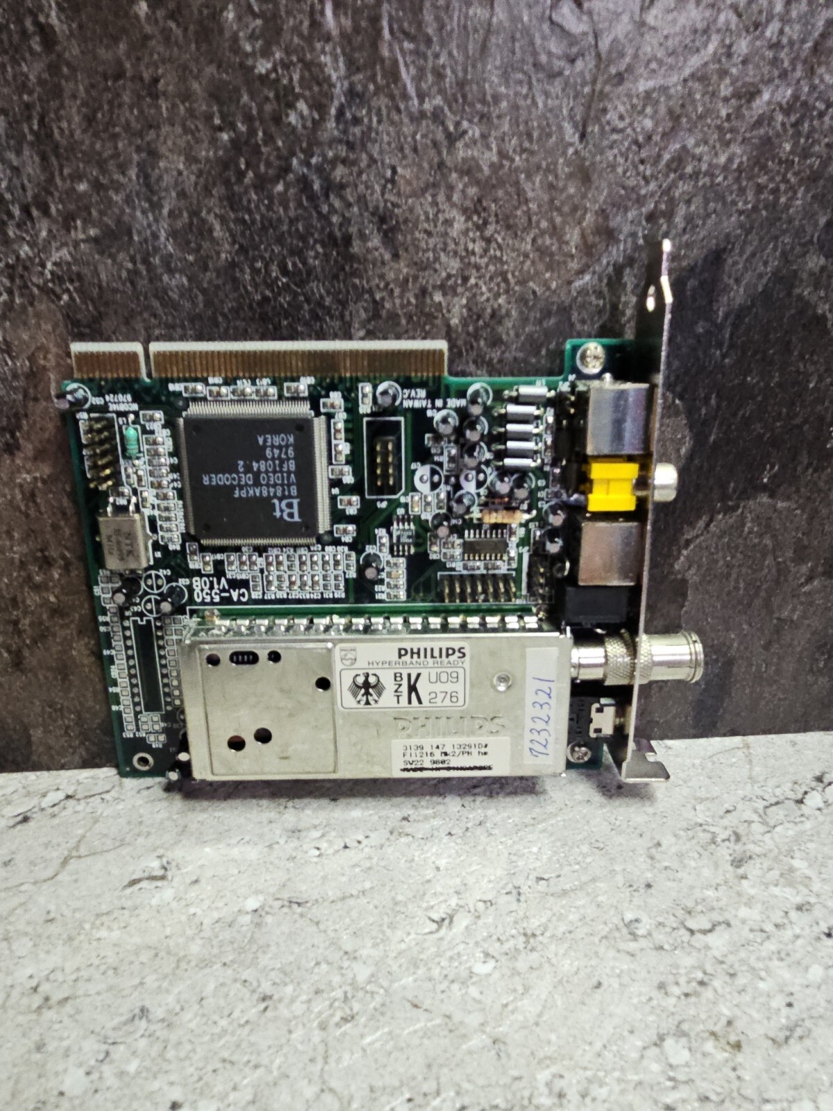 Philips Hyperband  Ready CA-550 PC Tuner Card. Vintage 1990s. 