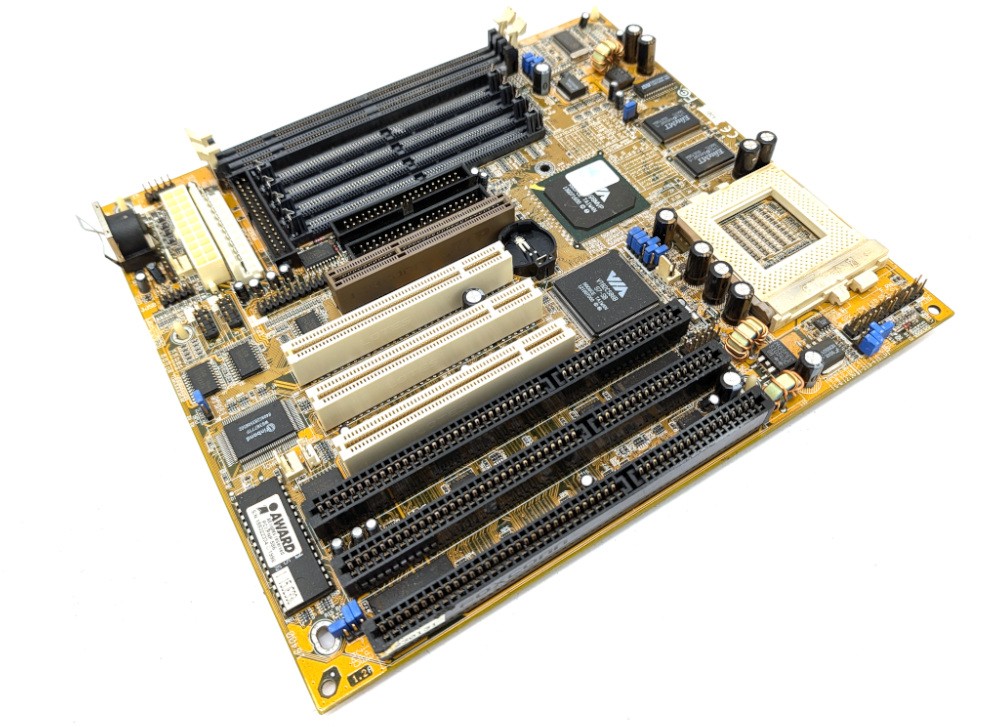 Untested FIC VA-503+ Socket 7 ATX AGP Retro Motherboard SDRAM EDO