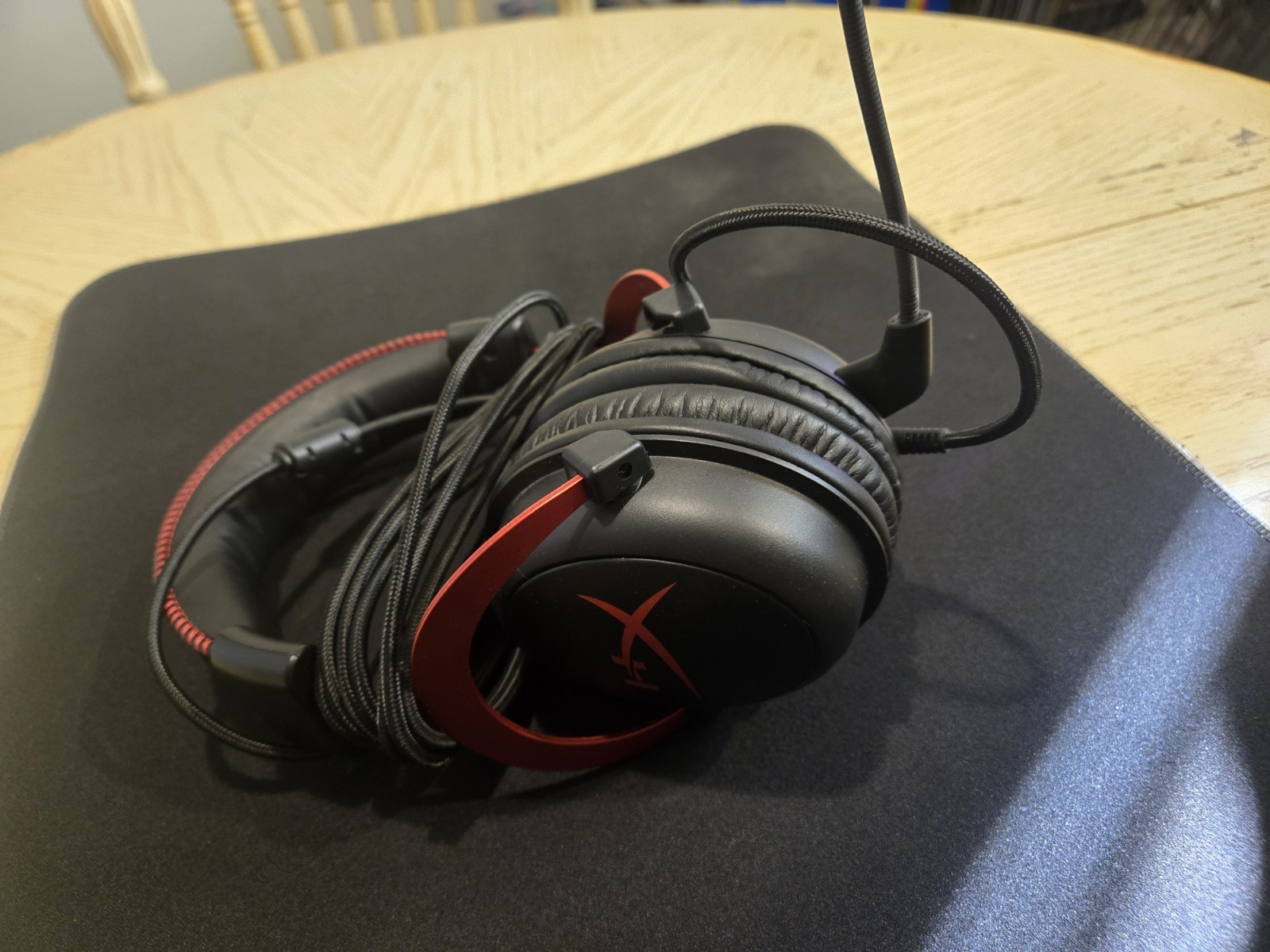 HyperX Wired Gaming Keyboard, Mouse, Headset & Mouse Pad Bundle Black Red