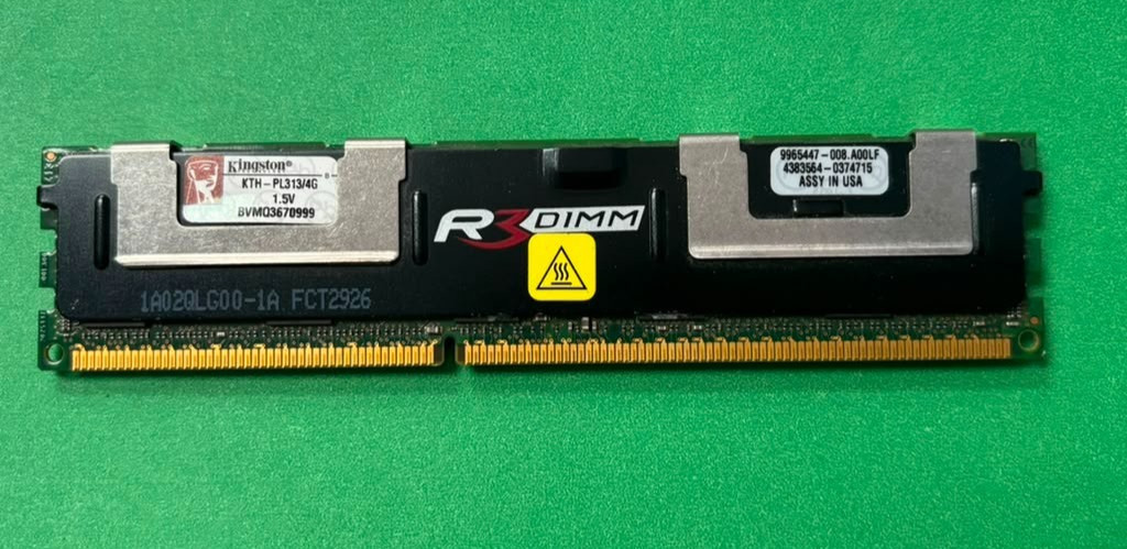 👑KINGSTON R3DIMM 4GB RAM MEMORY KTH-PL313/4G