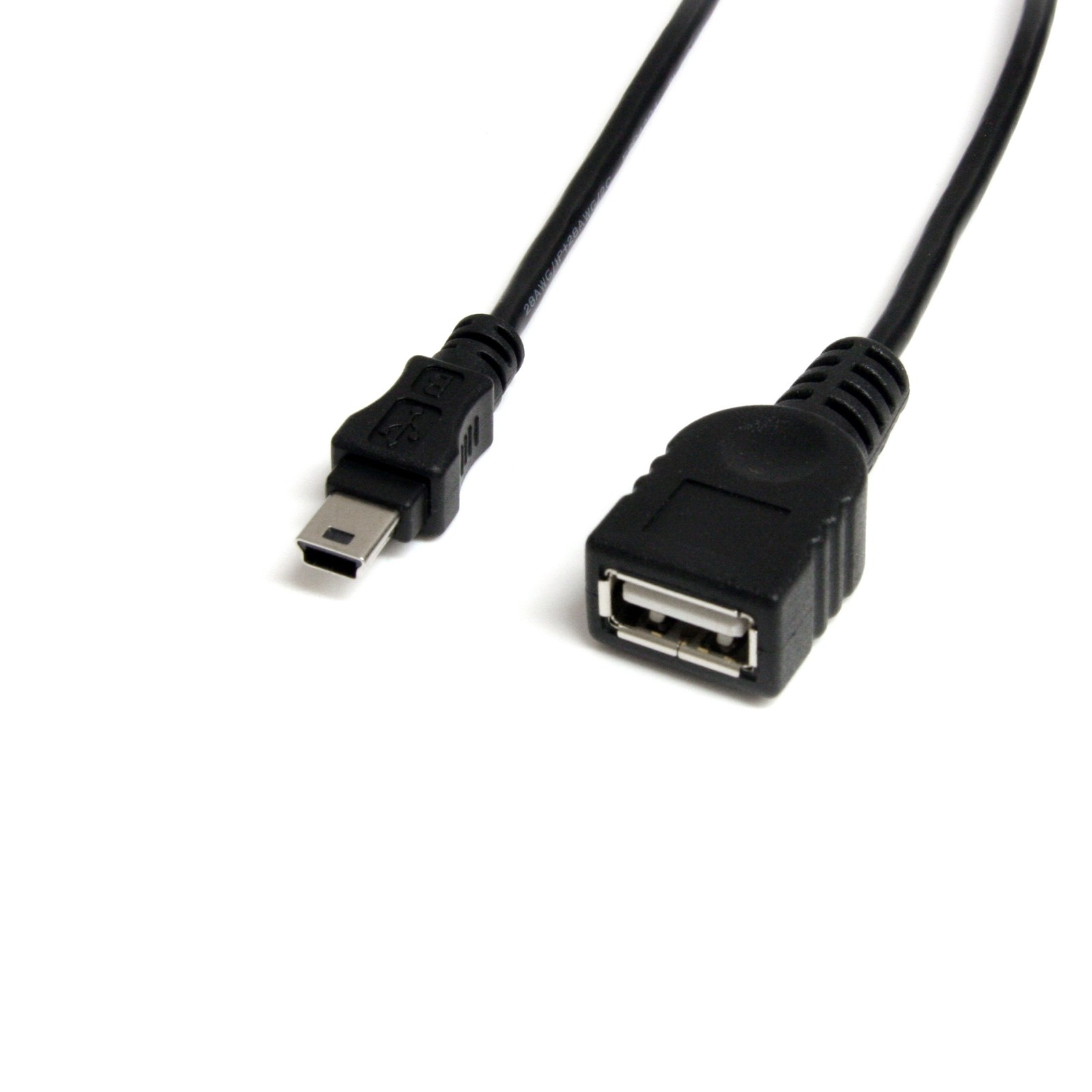 StarTech.com 1 ft Mini USB 2.0 Cable - USB A to Mini B F/M - USB cable - USB (F)