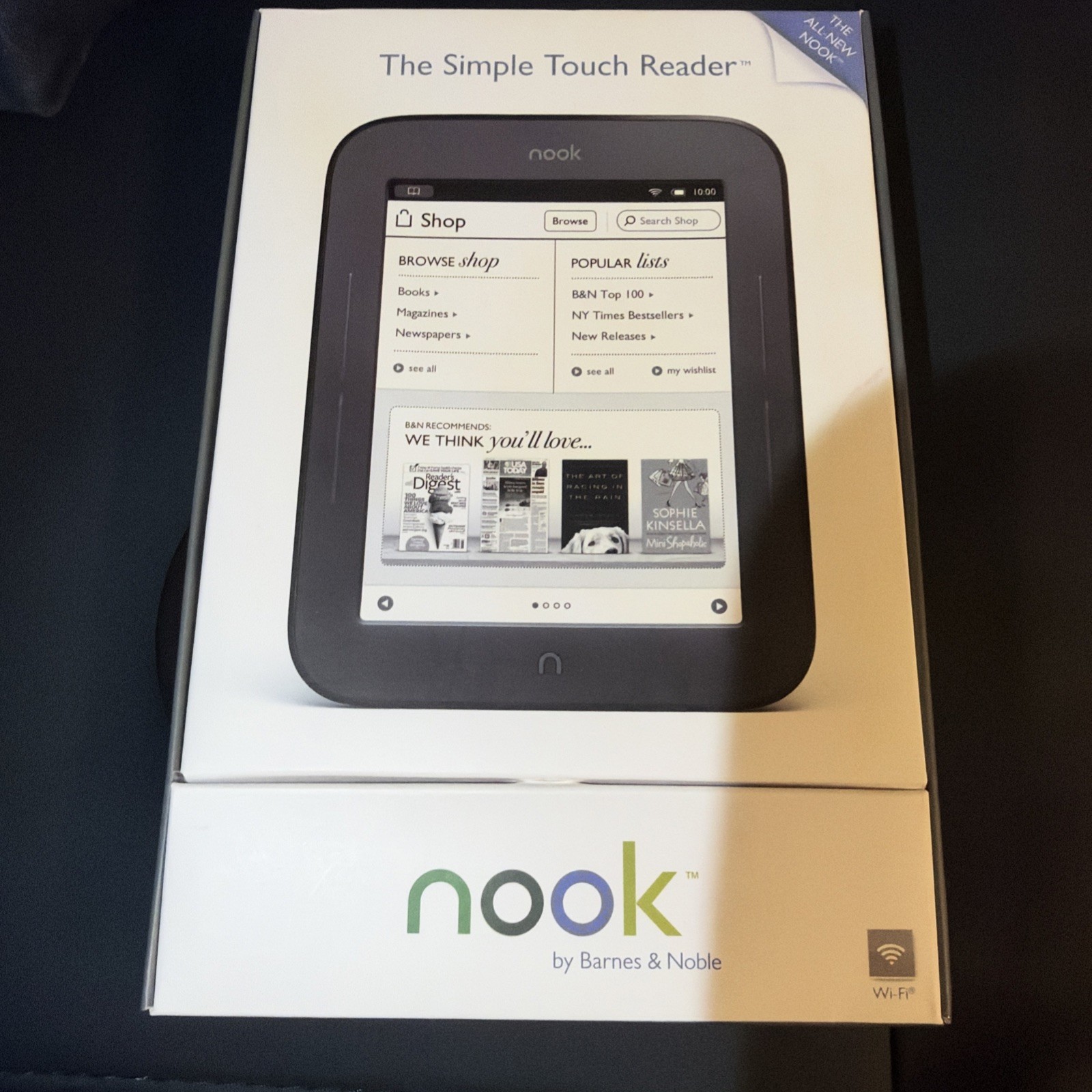 Barnes & Noble Nook Simple Touch Reader Wi-Fi 6” eReader NEW in Box 