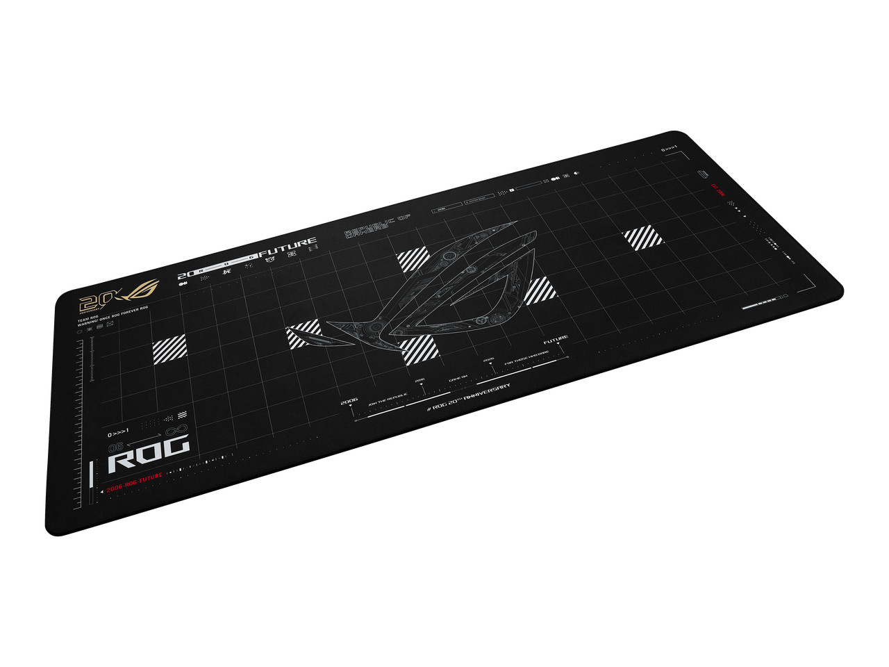 ASUS ROG Scabbard II XXL Edition 20 Gaming Mouse Pad, 35.4" x 15.7", ROG 20th