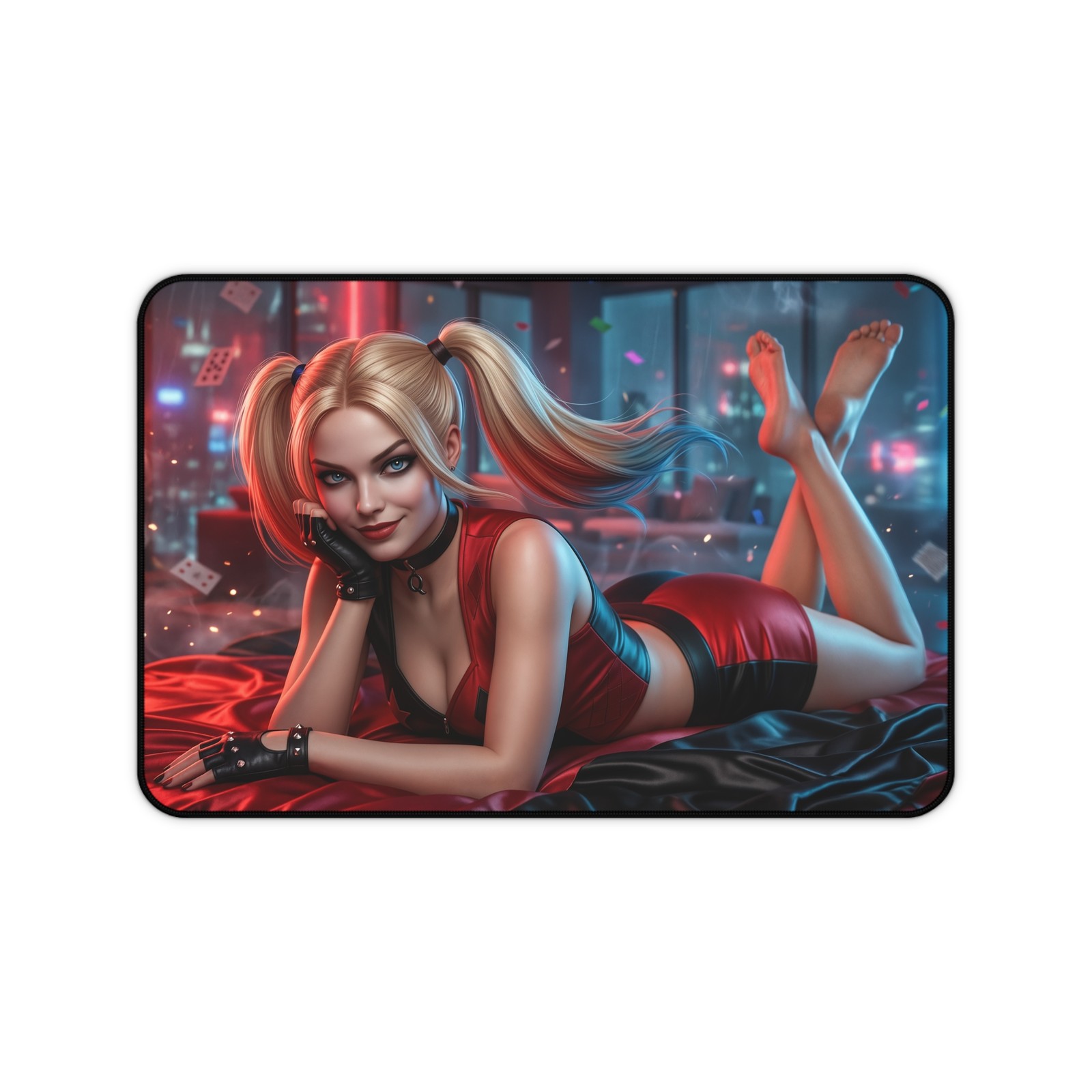 Harley Quinn Mouse Pad, DC Comics Gaming Desk Mat, Keyboard Pad