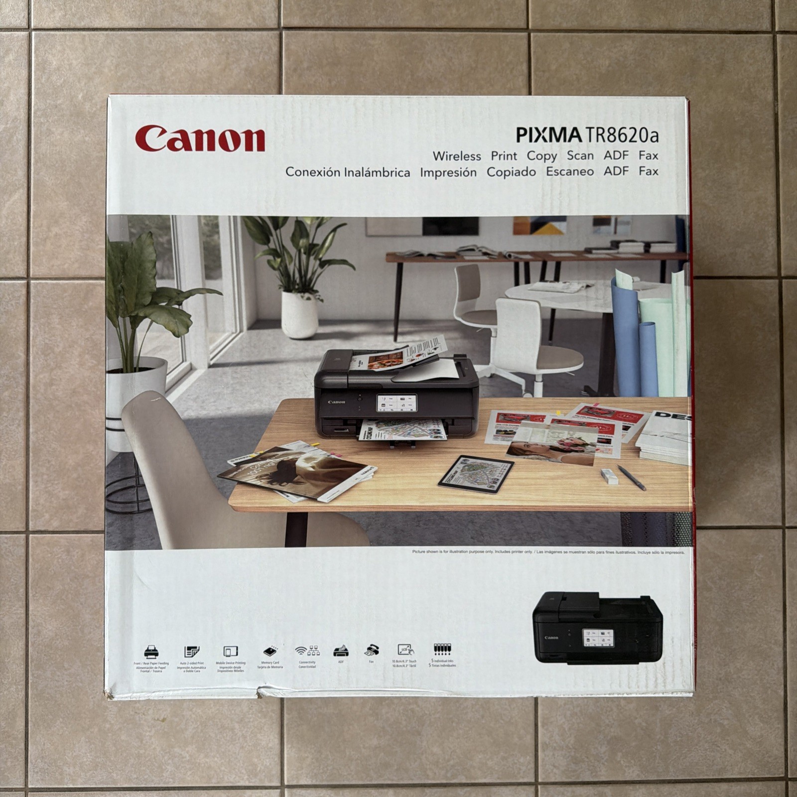 Canon PIXMA TR8620A Wireless All-In-One Inkjet Printer - Black (Brand New)
