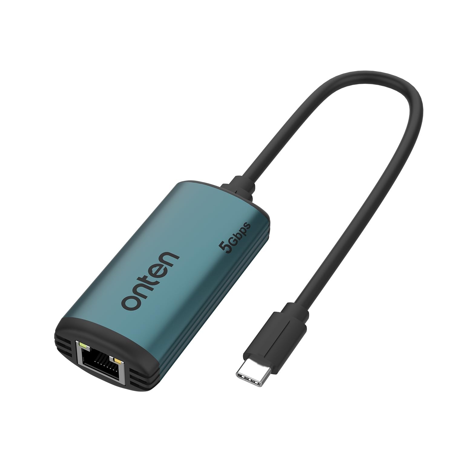 USB-C to Ethernet Adapter - 5Gbps High-Speed,USB-C RJ45 pine green