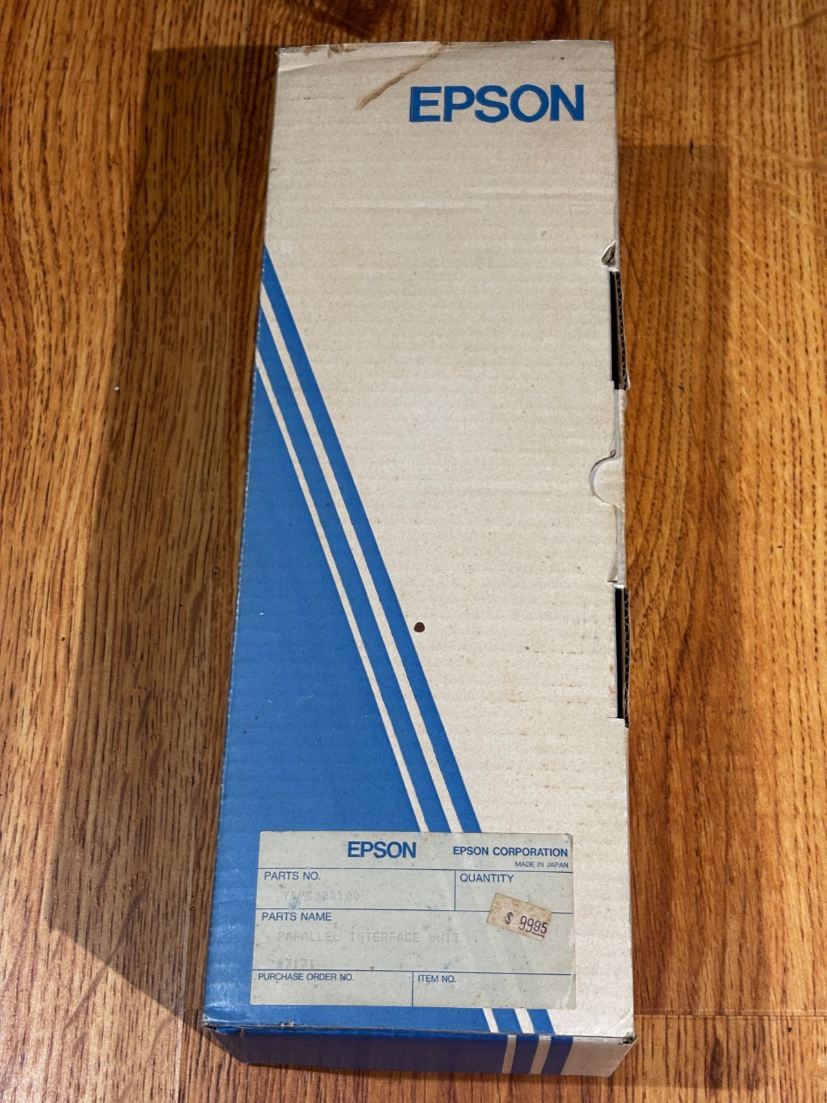 VINTAGE EPSON PARALLEL INTERFACE UNIT 1985 – THE BOX IS EMPTY-A COLLECTORS ITEM