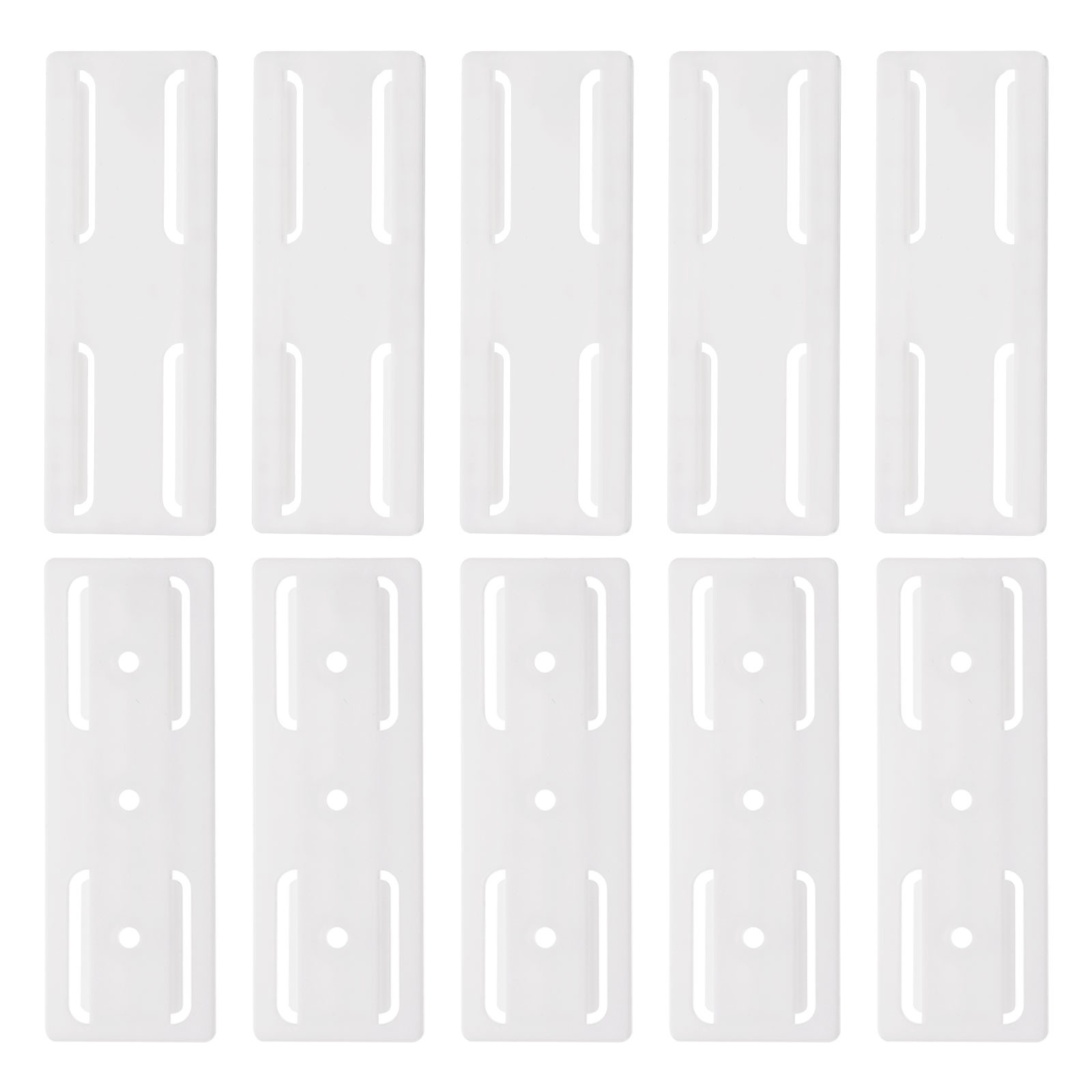 10pcs Adhesive Punch-Free Socket Holder, Power Strip Holder Fixer, White