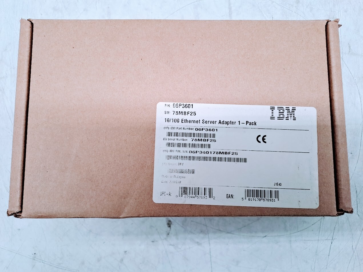 IBM 06P3601 10/100 ETHERNET NIC ADAPTER 1-PACK