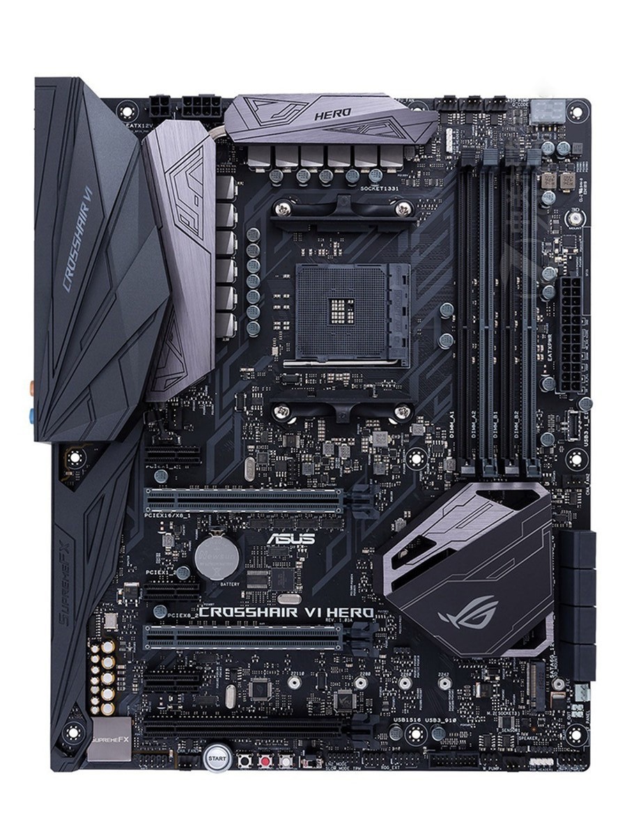For ASUS ROG CROSSHAIR VI HERO motherboard X370 AM4 4*DDR4 64G ATX Tested ok