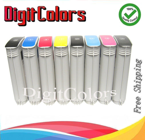 8pk Compatible ink cartridges for hp 70 fit DesignJet z2100 z5200