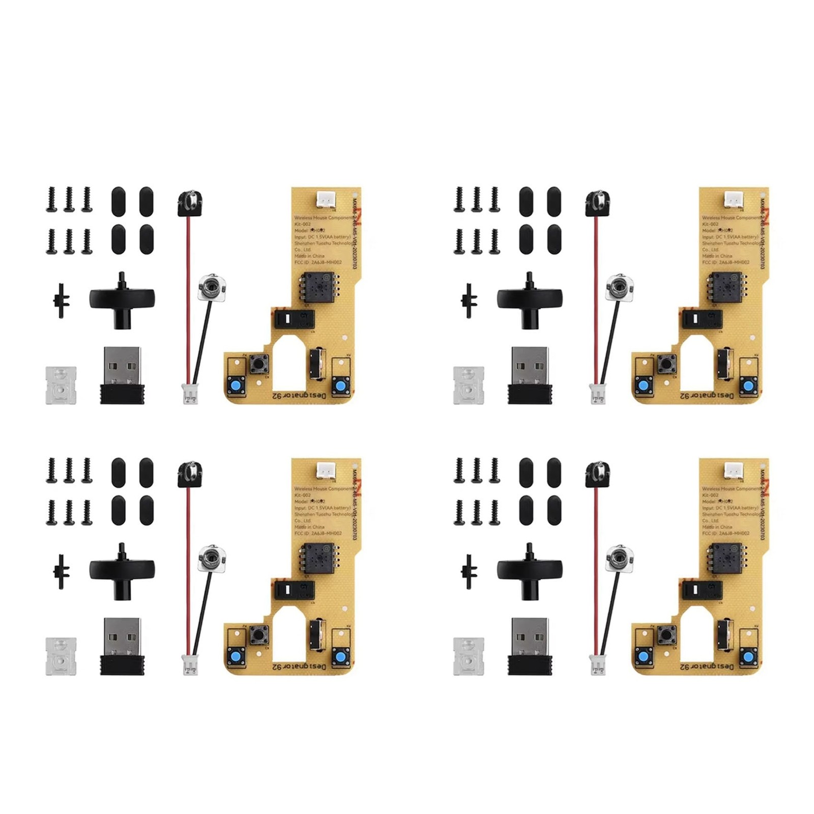 4X for Bamboo Lab DIY 3D Printing  Mouse Kit Model 002 Computer Mouse3700