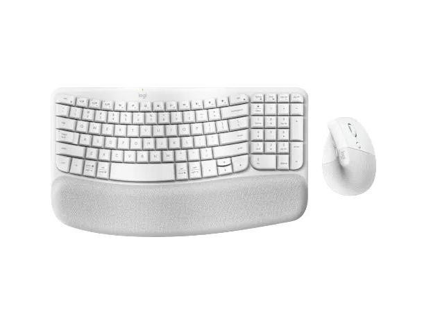 Logitech 920-013611 Wave Keys and Lift Combo - Off-White