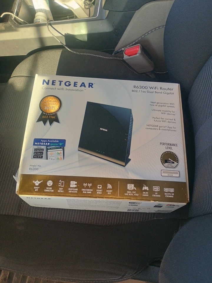 NETGEAR R6300 WiFi Router - Dual Band 2.4/5ghz - USB - 5 Port Gigabit