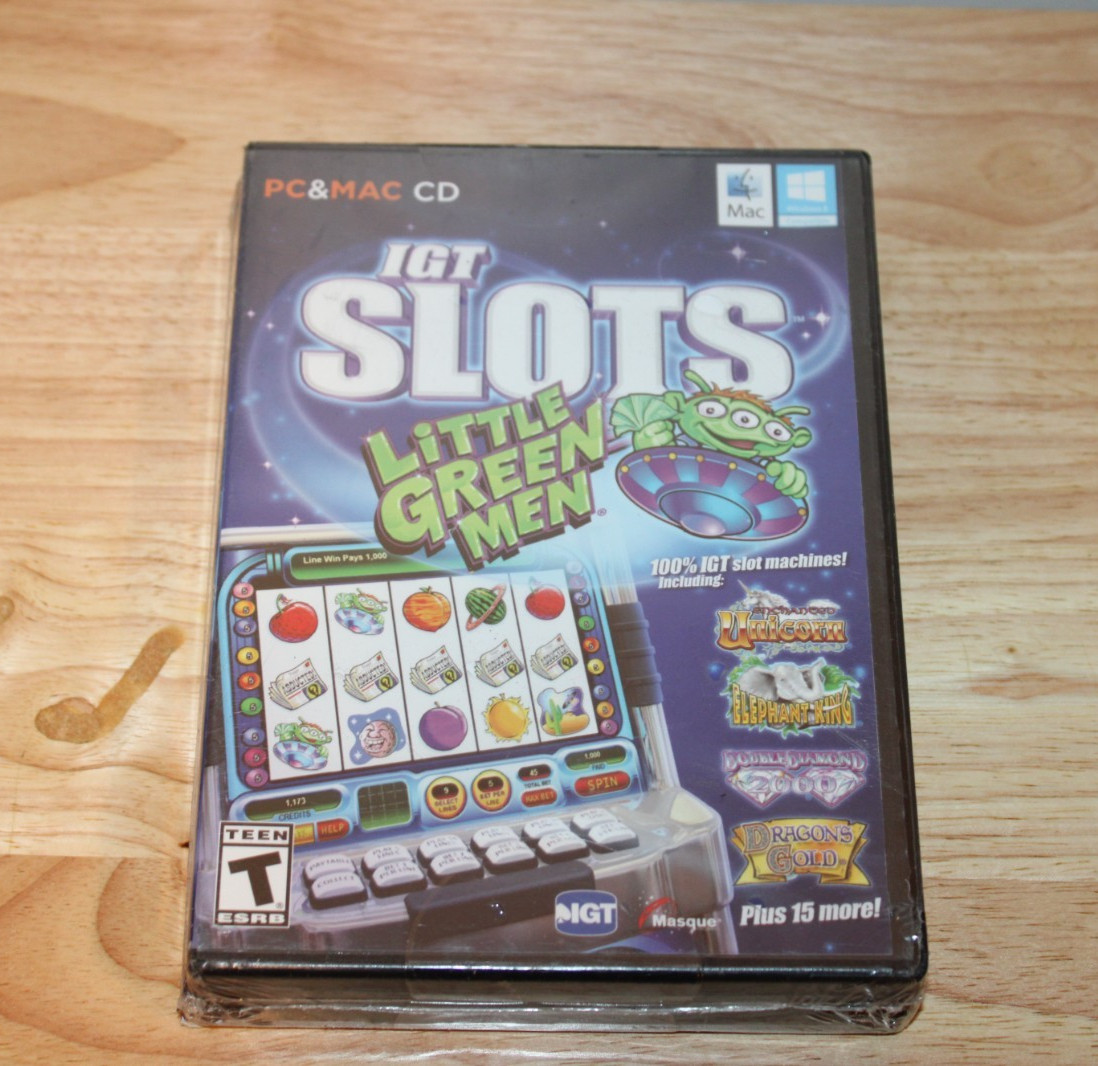 IGT Slots Little Green Men/Diamond Galaxy PC/Mac 2012 TWIN PACK BUNDLE SET NEW