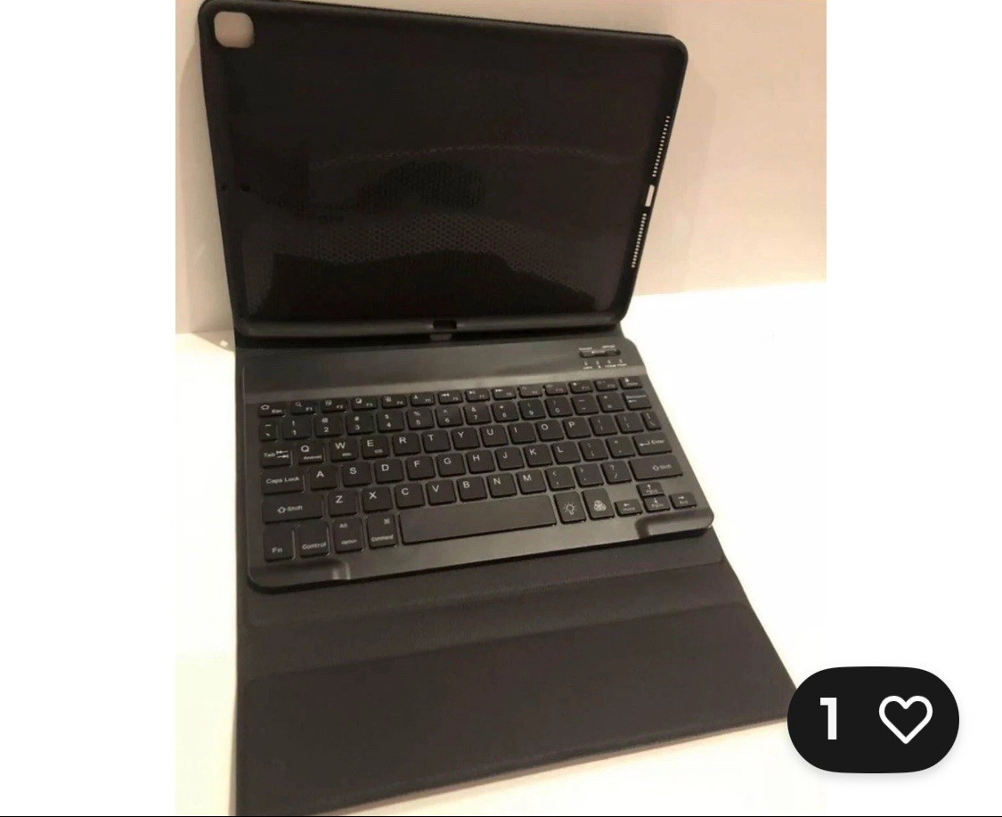 New Boriyuan Case W/Backlit Keyboard Tablet Black C1  9.7 Apple Case