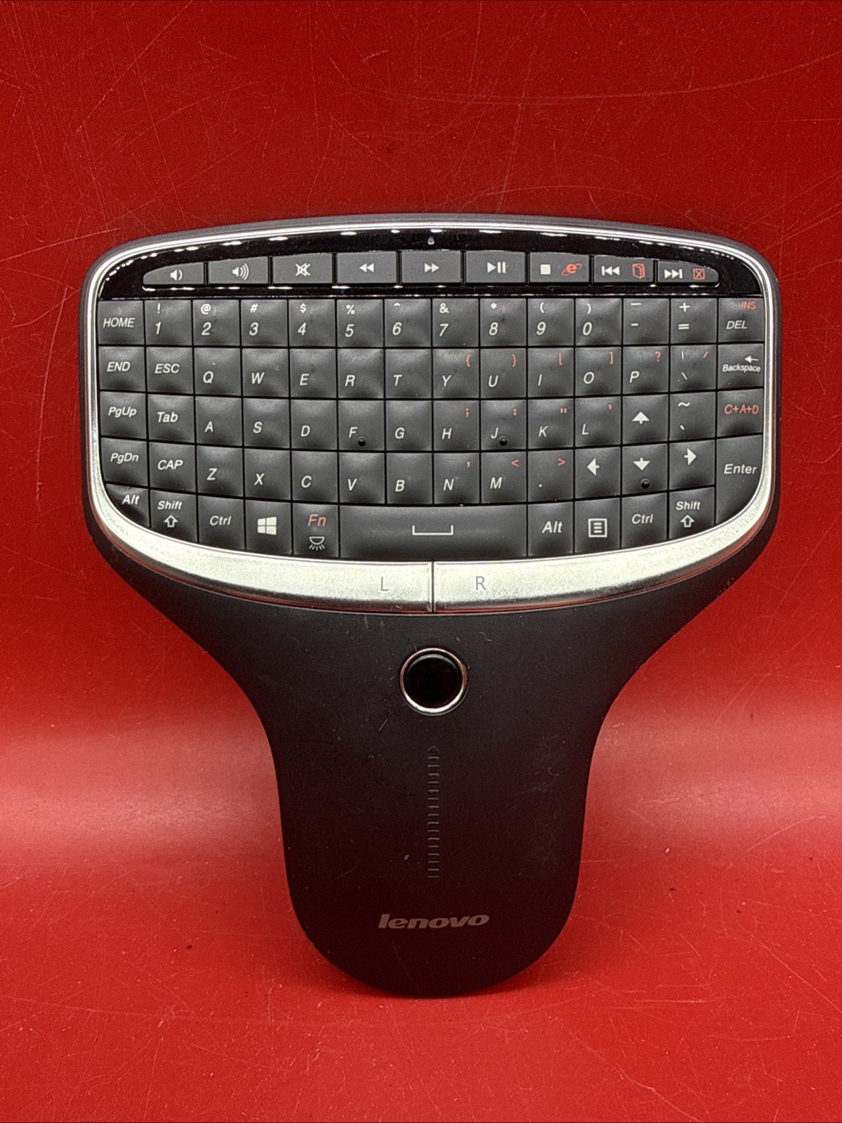Lenovo Multimedia Remote N5902 Wireless Keyboard (No Dongle) Untested/For Parts
