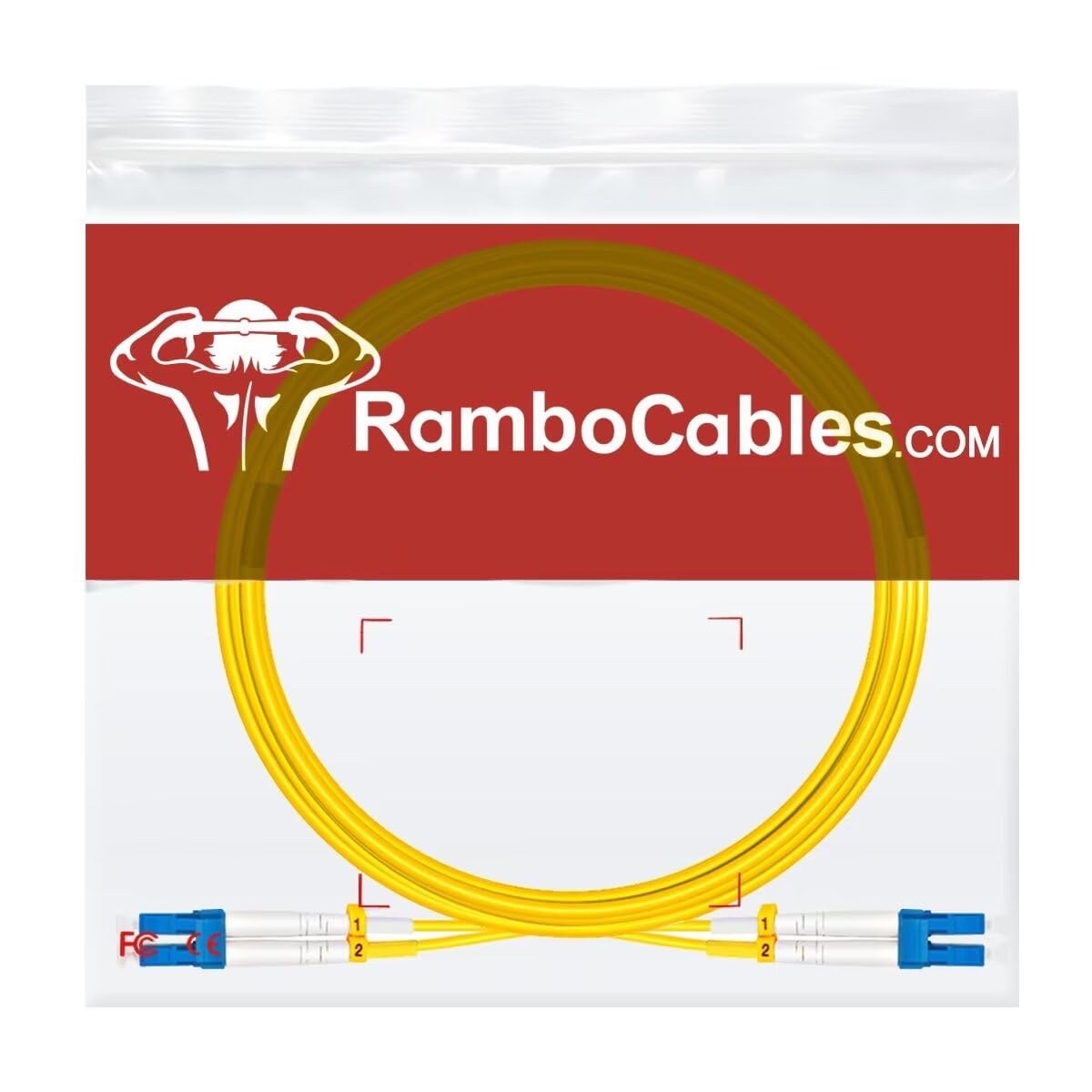 OS2 Single Mode Fiber LC to LC Patch Cables 1.6ft/0.5m