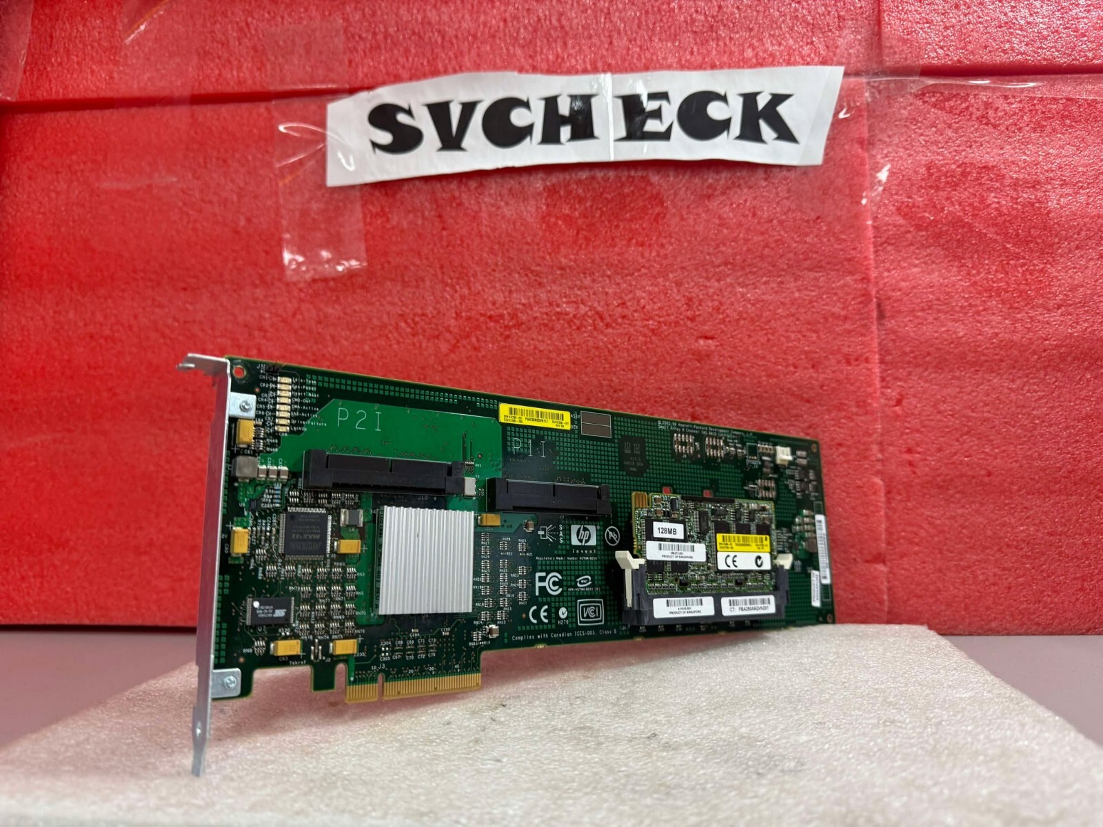 HP 412799-001 SAS E200 SMART ARRAY 128MB Cache PCI-Ex8 2xSAS CONTROLLER RAID