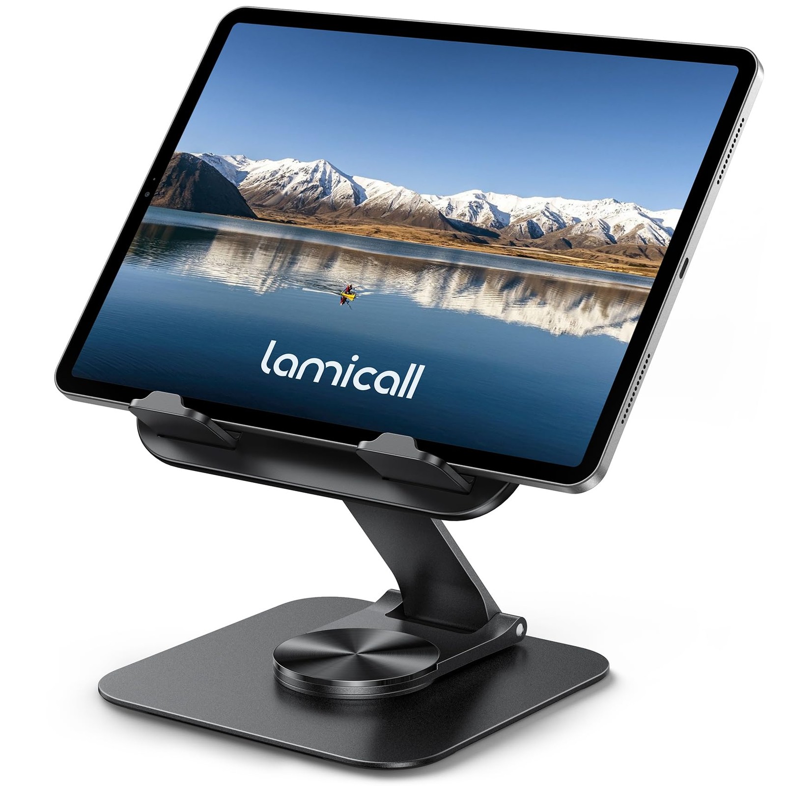 Lamicall Adjustable iPad Stand - Ultra-Slim, 360° Rotation, Desk Mount