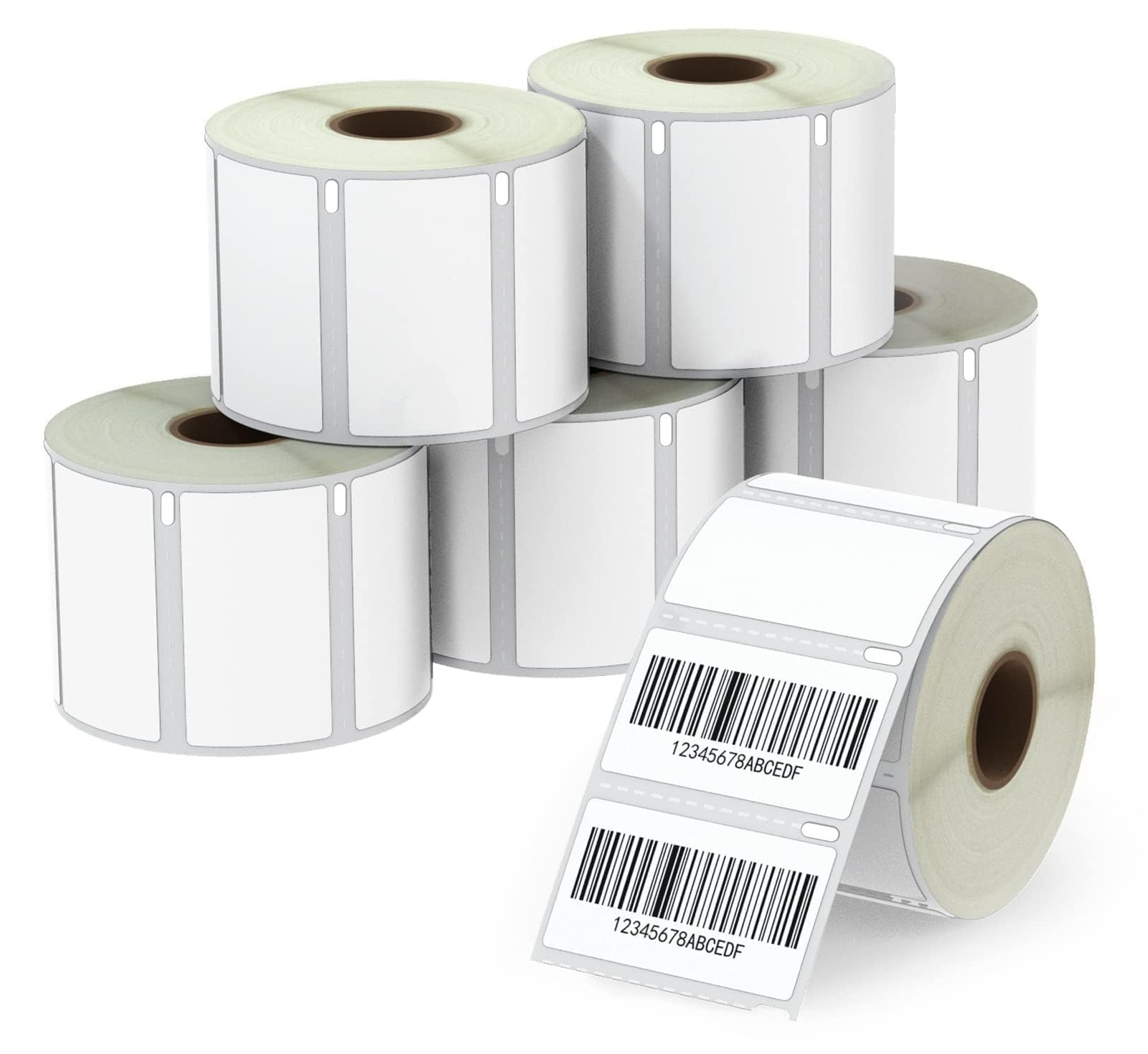 Barcode Labels 2-1/4 x 1-1/4 6 Roll Replace DYMO 30334 DY30334-6 BETCKEY Labels6
