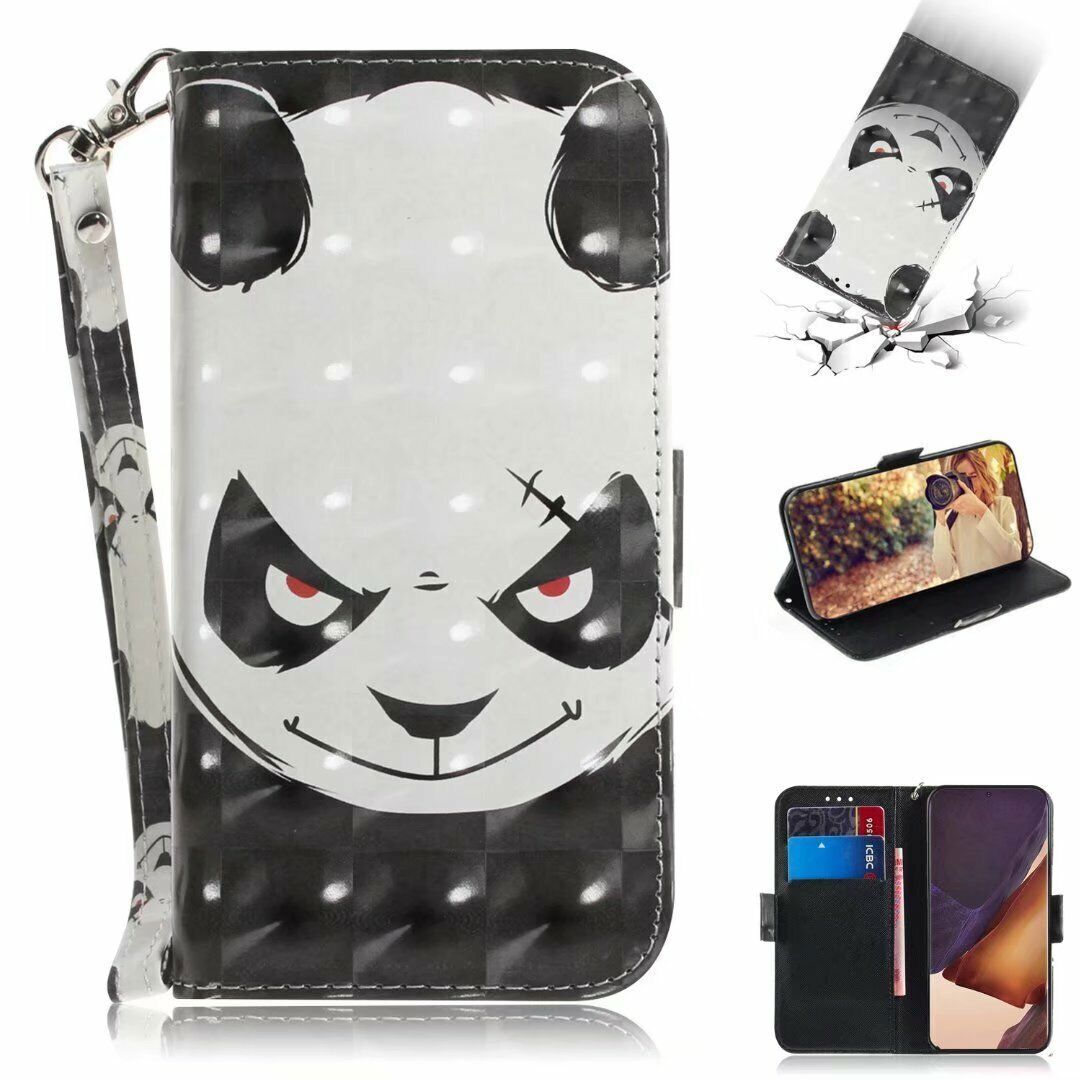 Panda Cat Flower Dog Zoo Card Wallet Cover Case for S26 S25FE S24 S22 S21 S23
