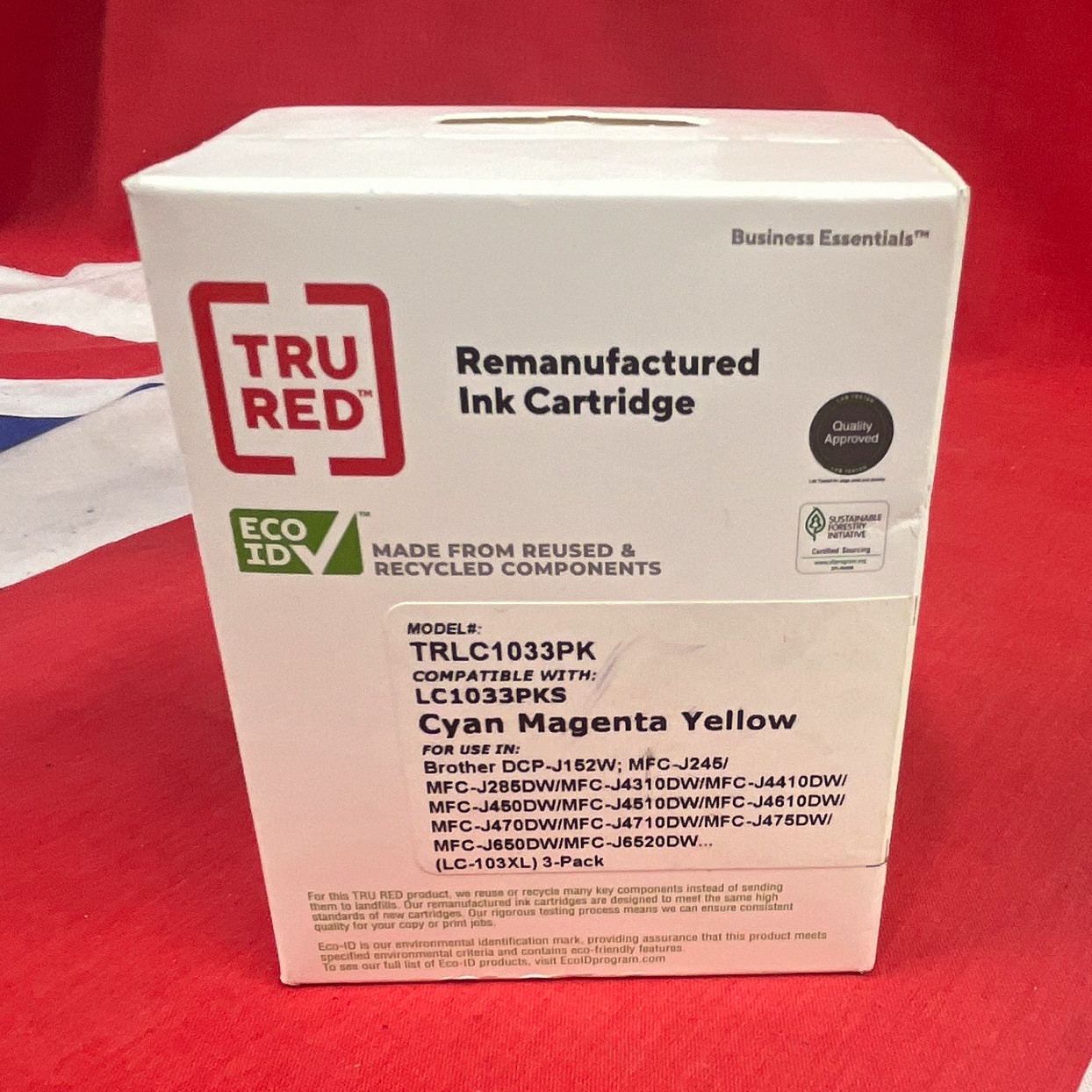 TRU RED TRLC1033PK Cyan/Magenta/Yellow Ink Cartridge 3-Pack
