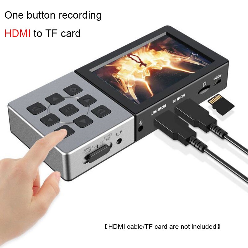 Ezcap HDMI AV Audio Video Capture Card with Mic In Screen Play Record To TF Card
