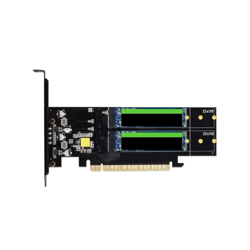 Fast Speed PCIe4.0 x16 NVMe SSDs Expansion Card for 4Port M.2 Drive and 64 Gbps