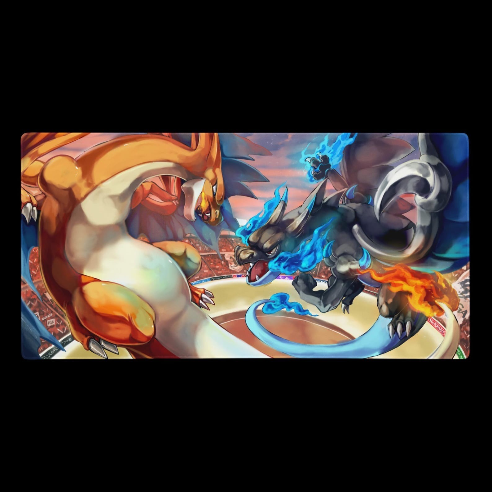 Charizard Mega X vs Mega Y Gaming Mouse Pad Desk Mat Accessories