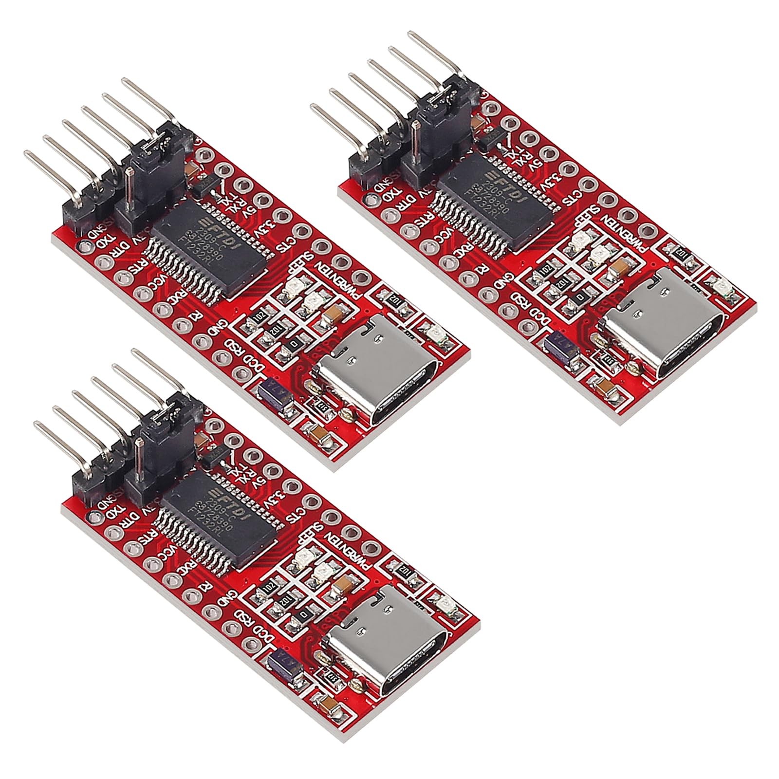 3Pcs FT232RL FTDI USB 3.3V 5.5V to TTL Serial Adapter Module for Arduino FT23...