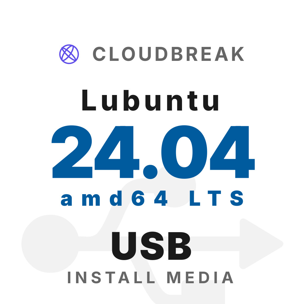 Lubuntu 24.04 amd64 LTS Bootable/Live Install USB NEW