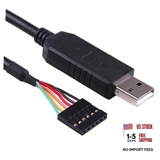 FT232RL USB to Serial TTL 3.3V UART Level Converter Cable 6 Way Pin 0.1 Pitch