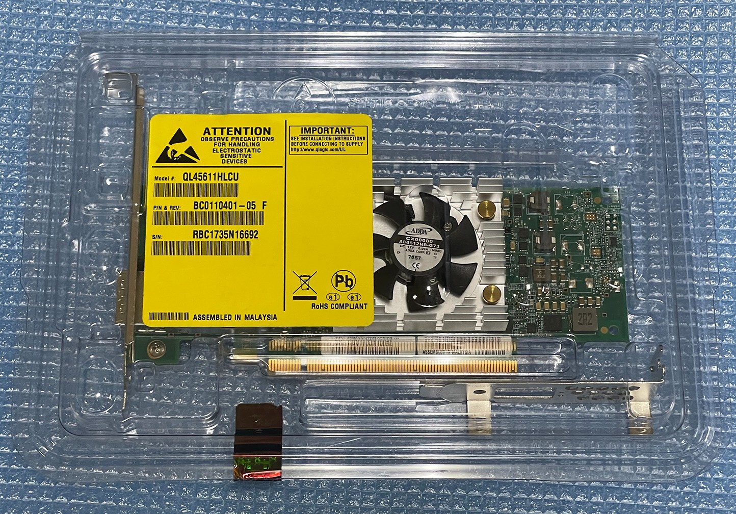 New Qlogic 100G Network Adapter BC0110401 Qlogic QL45611HLCU 100Gb Qlogic QSFP28