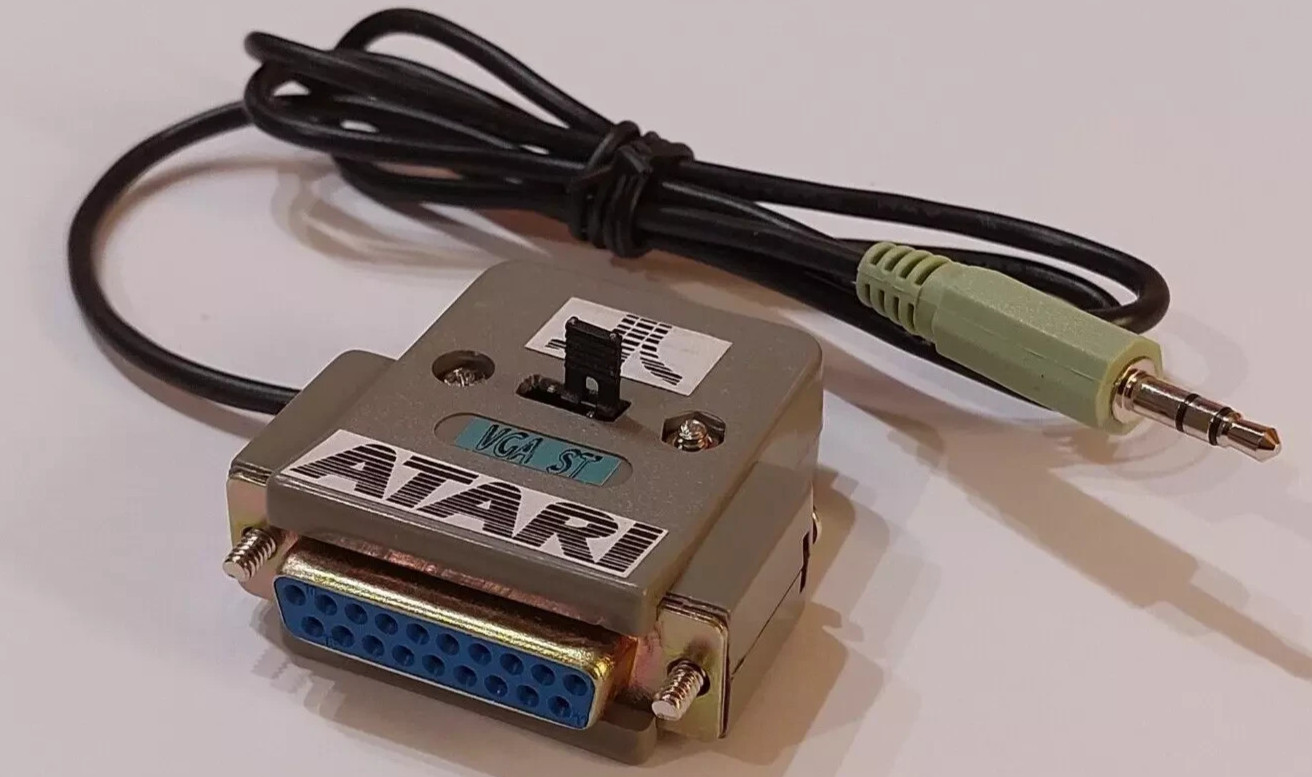 Atari Falcon 030 Extreme adapter VGA/ST mode with DB19 female original + audio