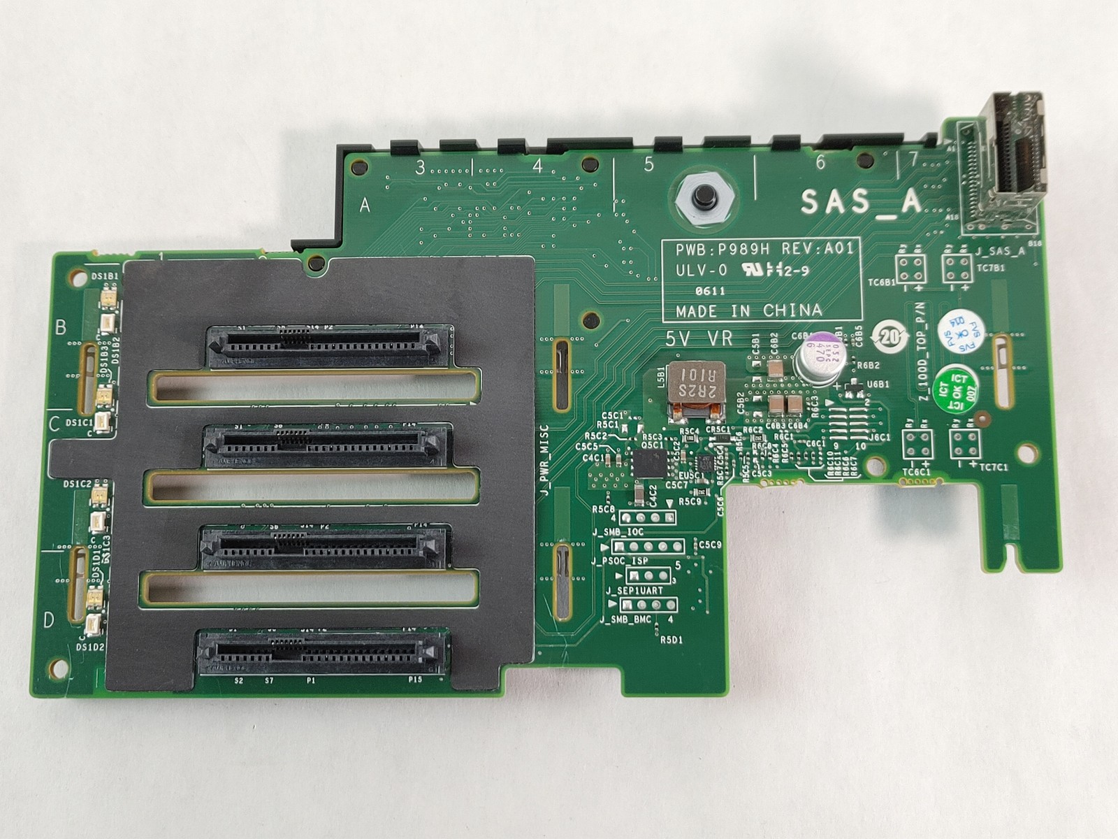 Dell PowerEdge R910 4-Bay 2.5 in SAS HDD SFF Backplane T466H