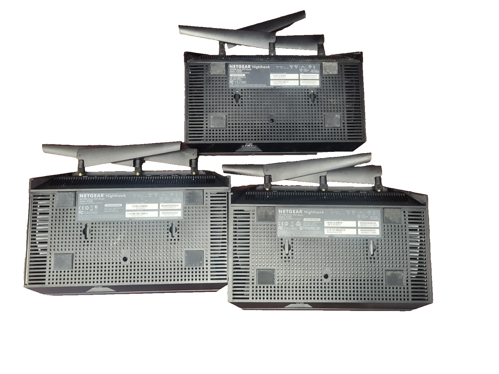 (Lot of 3x) NETGEAR - R7000 - AC1900 Wireless Dual-Band Gigabit Wifi Router #73