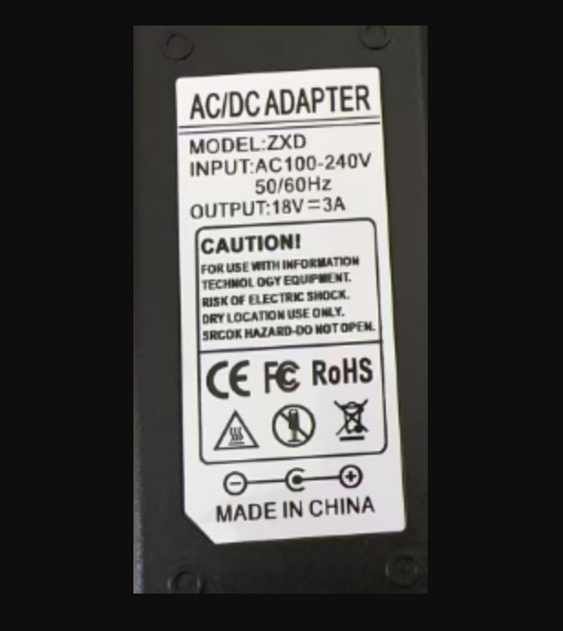 Power AC Adapter Charger 1830 18V 3A 18V3000mA 100-240VAC Power Supply With Plug