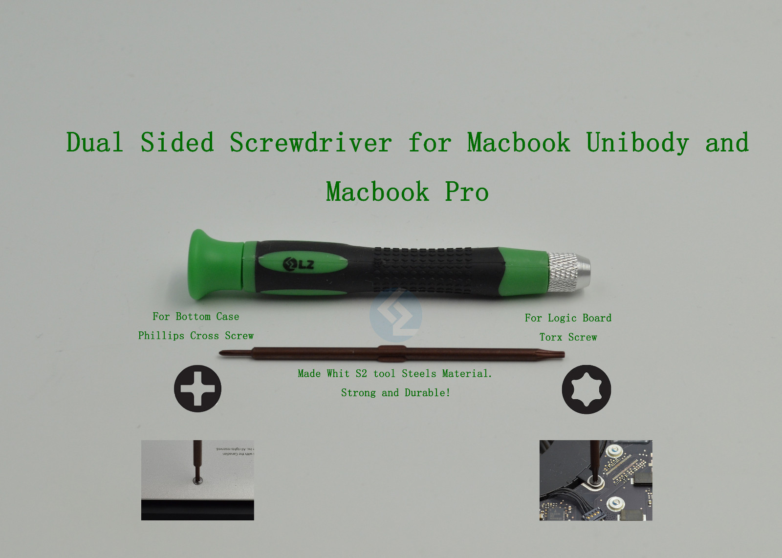Dual Sided 1.5mm Phillips Cross and Torx T6 Screwdriver for Macbook Pro A1286