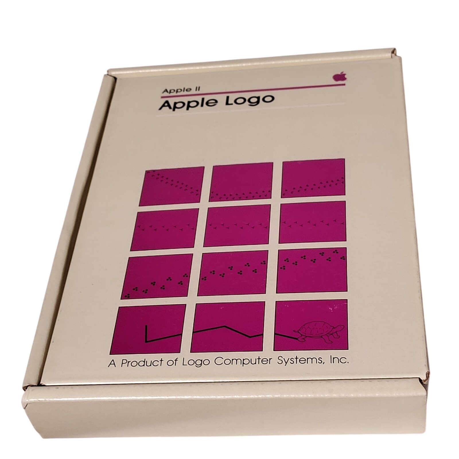 1982 Apple II Logo Software (Logo Computer Systems Inc) BOX ONLY - BOX ONLY