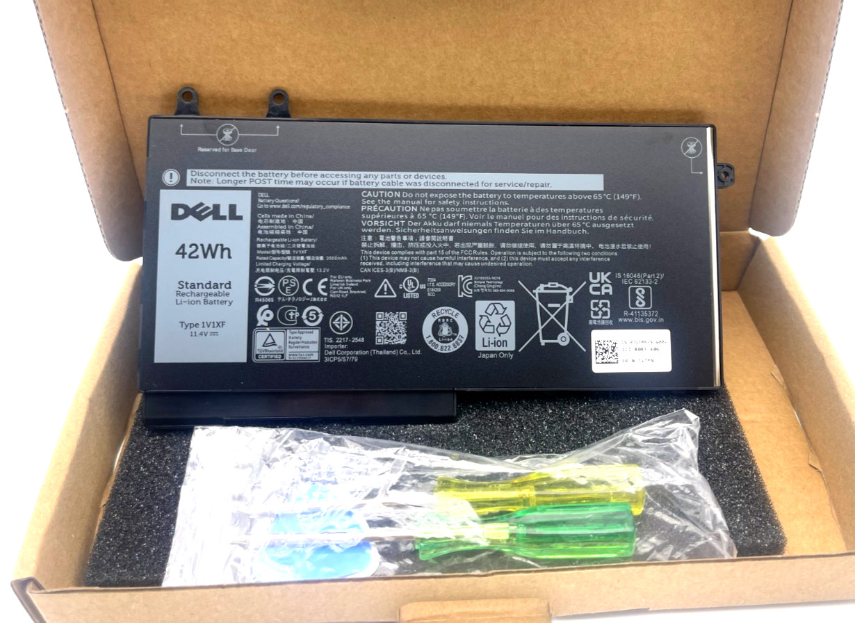 Genuine OEM 42Wh Battery 1V1XF For Dell Latitude 5400 5401 Precision 3540 7VTMN
