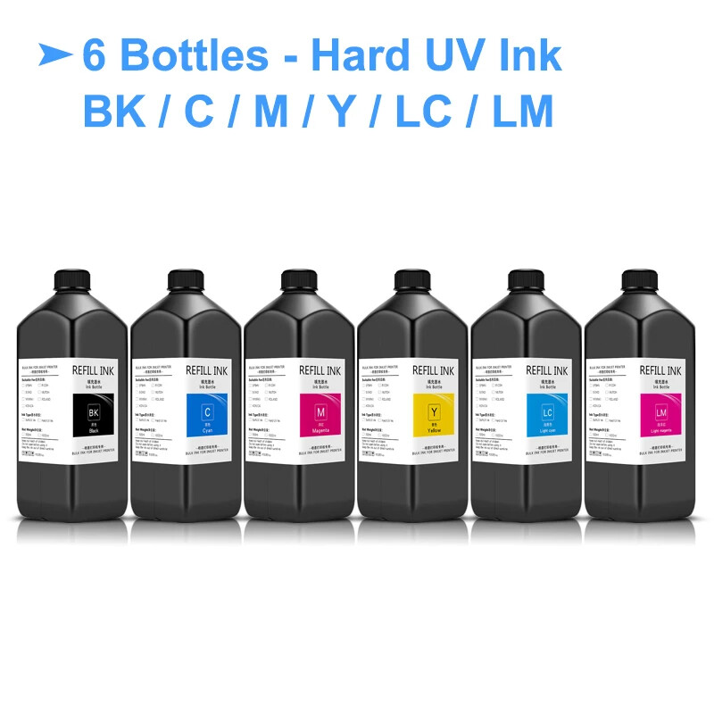1000ML LED UV Ink For DX4 DX5 DX6 DX7 DX10 TX800 XP600 Printhead