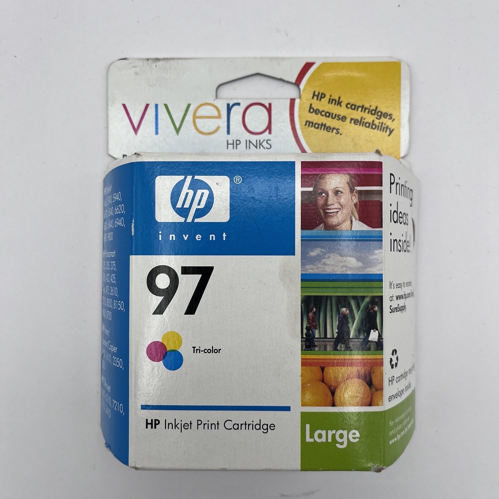 HP Invent Vivera 97 Tri-Color Inkjet Print Cartridge C9363WN  Sealed June 2008