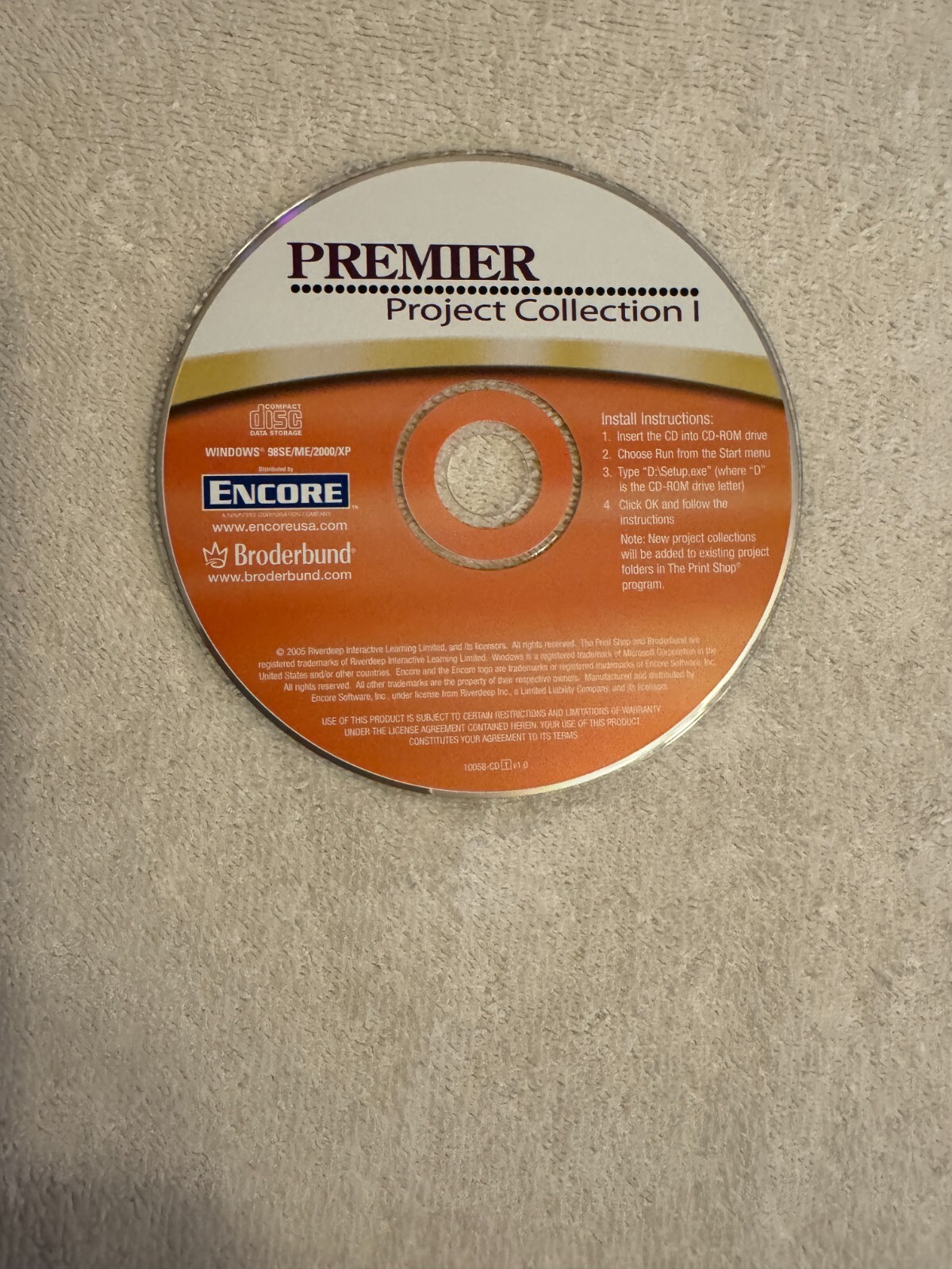 Broderbund Premier Project Collection I (PC 2005) CD ONLY