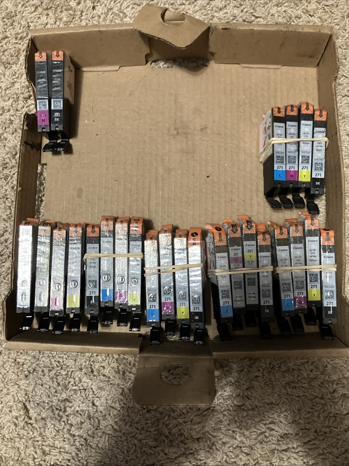 Cannon CLI 271 CYMBK 6 Packs Of 4 Open Box Ink Cartridge