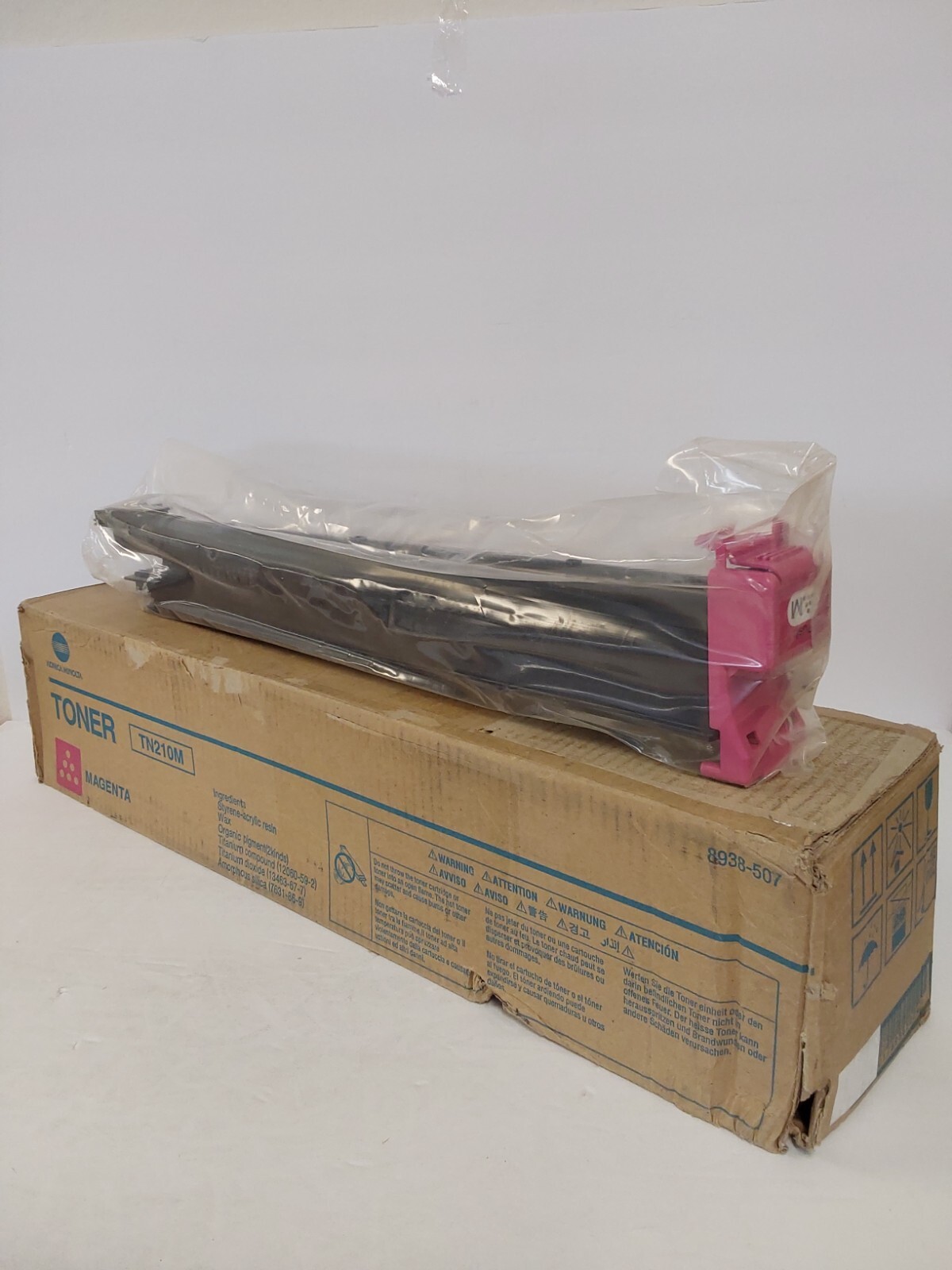 Konica Minolta TN210M Magenta Toner Cartridge 8938-507 Open BOX