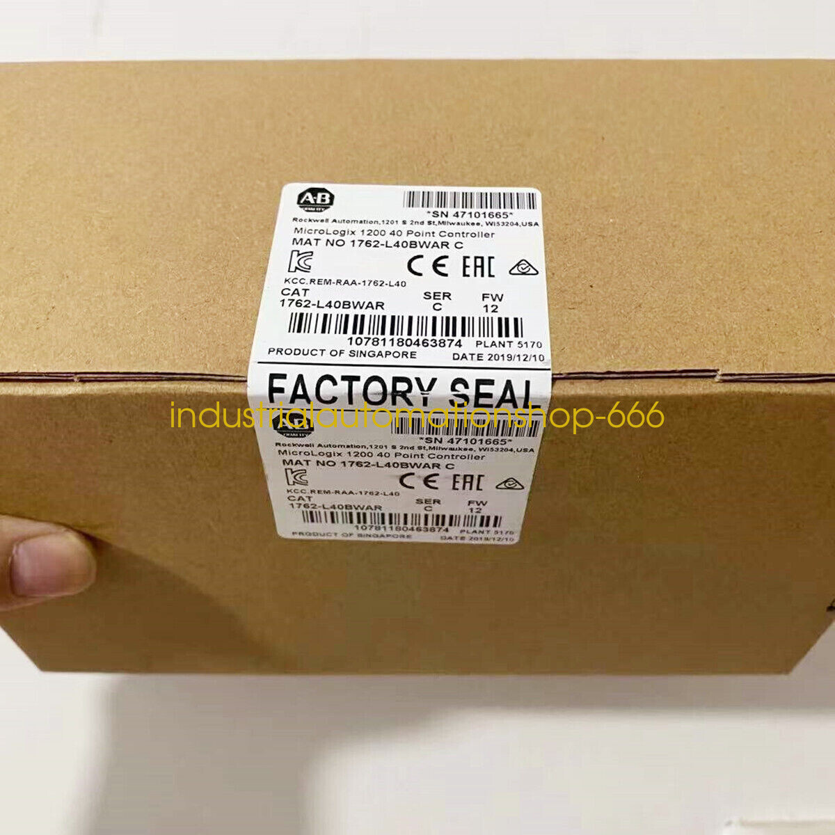 1PC NEW 1762-L40BWAR Controller module Via DHL or FedEX