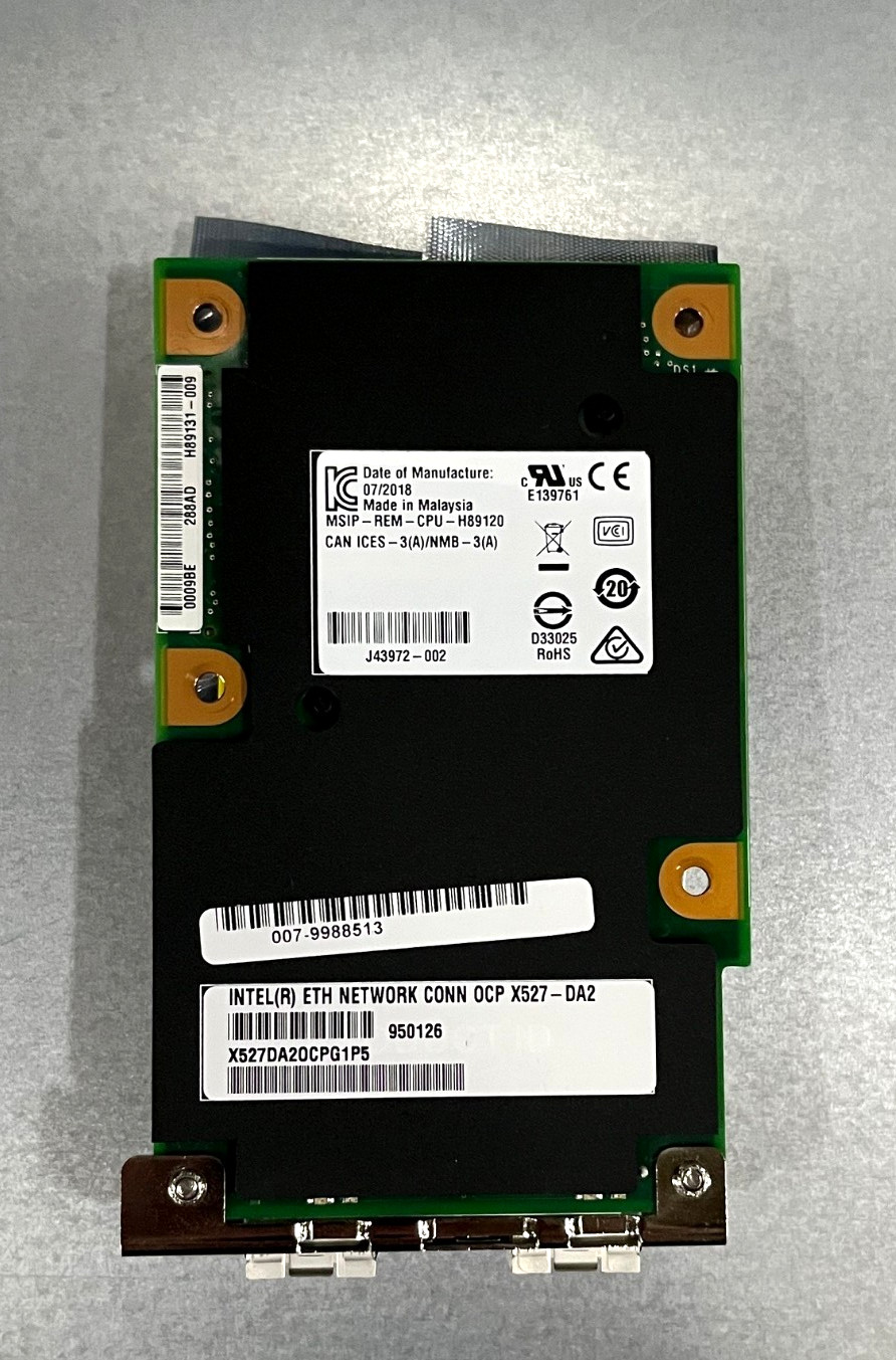 INTEL X527-DA2 10GB DUAL PORT SFP + OCP X527DA2OCPG1P5 INTEL SFP + X527DA2 W/SFP