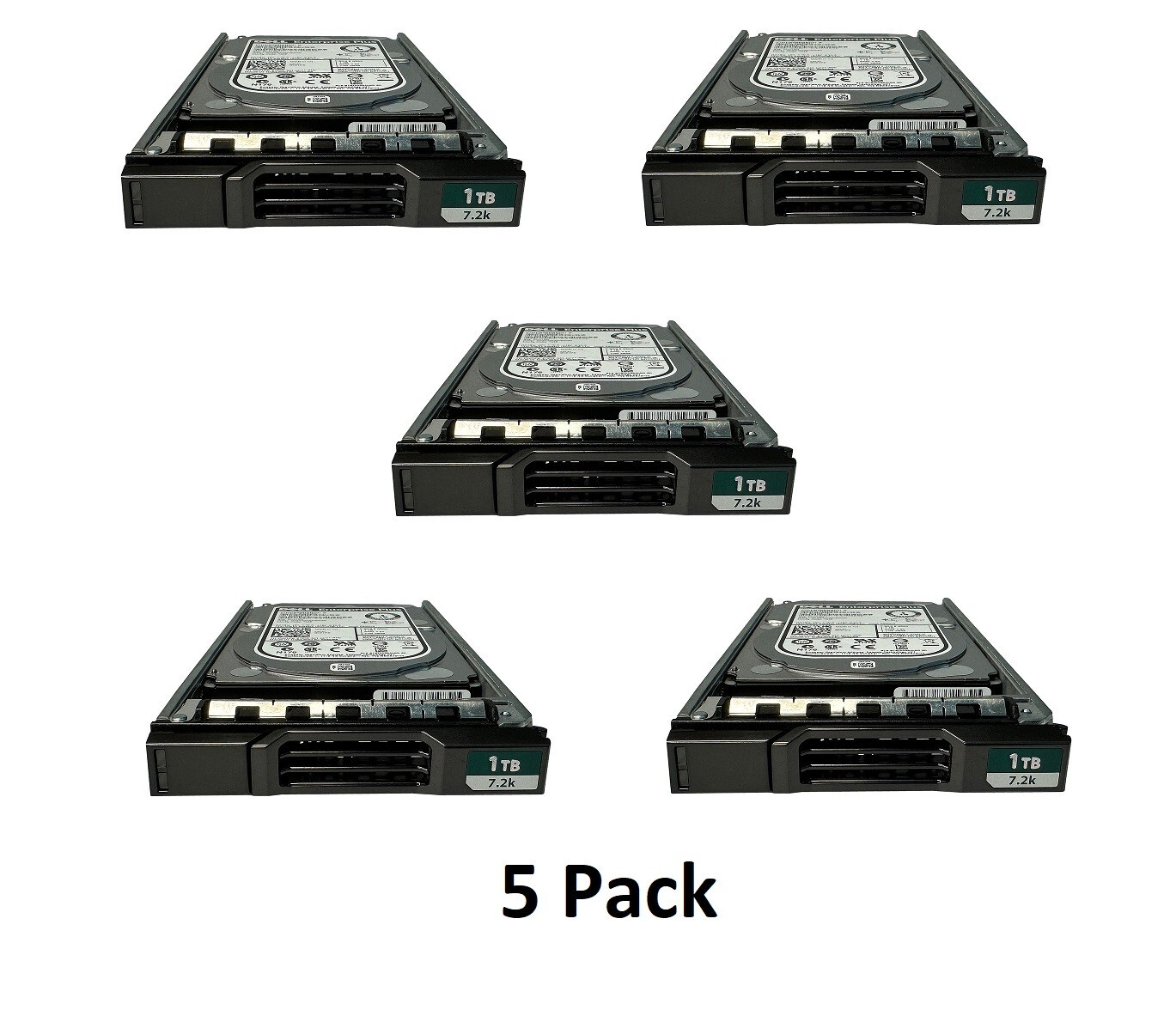 5 Pack - Compellent VXTPX 1TB SAS 7.2K 6GBPS 2.5" Drive ST91000640SS 9RZ268-